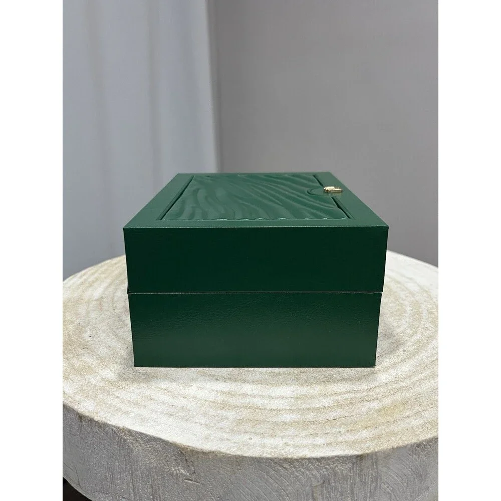 Official Rolex Green Wave Watch Box Oyster M 39139.04 Cream Outer Sleeve Cushion